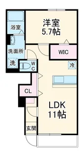 LUXE QUEEN【1階】の間取り