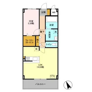 Wisteria(ウィスタリア)【2階】の間取り