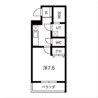 ヴィガラス大手町【2階】の間取り