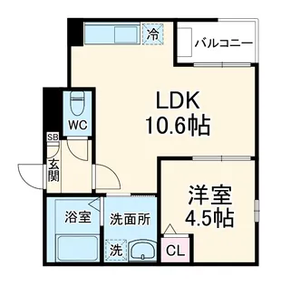 Jack ohataⅠ【3階】の間取り