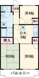 ラフォーレ赤塚【3階】の間取り