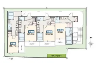 MELLAS日進Ⅲ【303号室】の間取り
