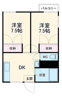 麻溝台第一ハイム【201号室】の間取り