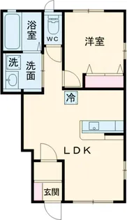 カーサアーバン【1階】の間取り