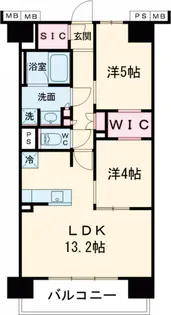 LUXENA船堀【4階】の間取り