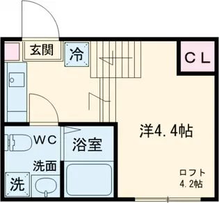 flat avenue koiwa【202号室】の間取り
