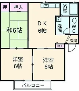 エスポアール北豊中【103号室】の間取り