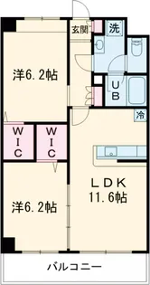 コルザKⅡ【6階】の間取り