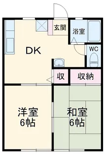 ヒロパレスB【2階】の間取り