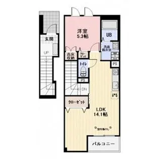 Polaris峯 B【2階】の間取り