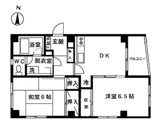 クラブハウス【3B号室】の間取り