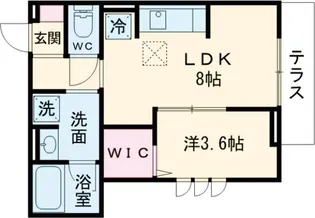 D-PRECIOUS高野台【101号室】の間取り
