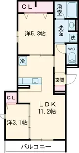 D-PRECIOUS高野台【203号室】の間取り