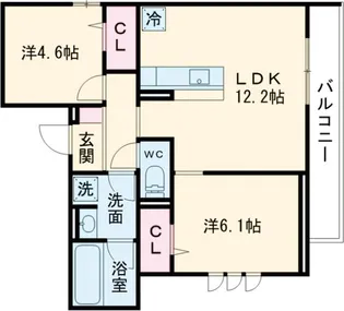 D-PRECIOUS高野台【301号室】の間取り