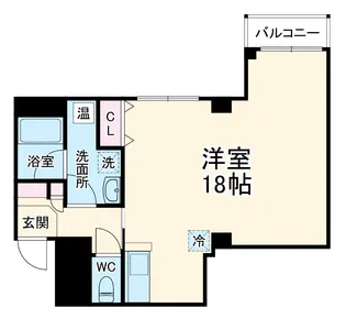 グランレブリー室町六角【3階】の間取り