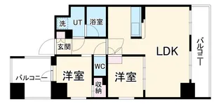 ウエリスアーバン守口【7階】の間取り