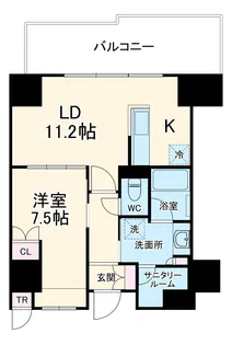 ザ・ハウス豊橋WEST 1203号室【1203号室】の間取り
