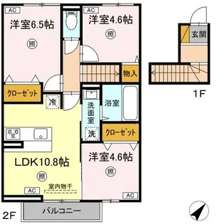 フォレストウッド A棟【2階】の間取り