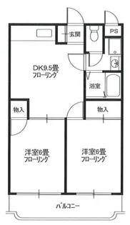 パストラルマンションMⅡ【4階】の間取り