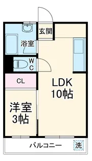 日吉第3コーポA棟【415号室】の間取り