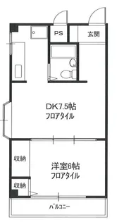 飛田ハイツ【1階】の間取り
