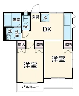 第8秦ハイツ【102号室】の間取り