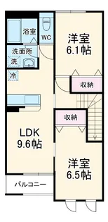 フォレスト【2階】の間取り