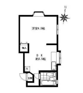 ガーデンヒルズ稲毛【102号室】の間取り