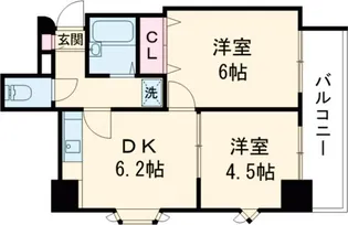 壱番館【2階】の間取り