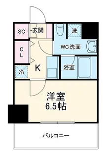 レジディア高岳【903号室】の間取り