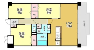 コンフォート優【1階】の間取り