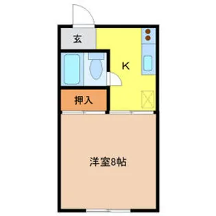 メゾン有村【102号室】の間取り