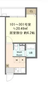 中新田新築A号棟【3階】の間取り