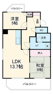 ダイアパレス庄内通【5階】の間取り
