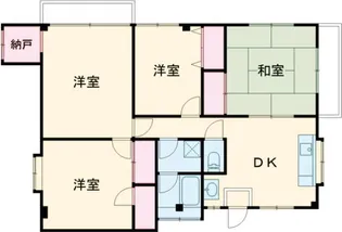 コーポサンライト【4階】の間取り