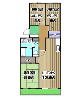 メゾンドアンジュ【202号室】の間取り