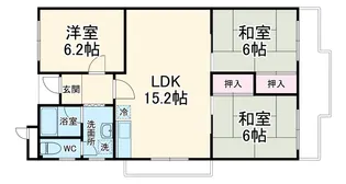 ハイツテラダ2【2階】の間取り