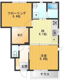 サンシャインエス Ⅱ【01010号室】の間取り