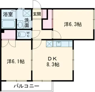 エルガーデン【1階】の間取り