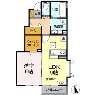 フォンテーヌ B【1階】の間取り