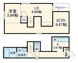 RadIAnce名城公園 S棟【203号室】の間取り