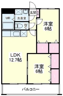 シーダーナイン【1階】の間取り