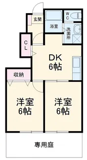 リバーアイランド【202号室】の間取り