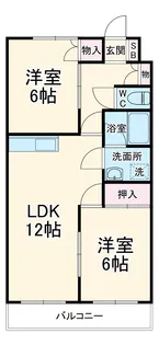 ルミエール高蔵【202号室】の間取り