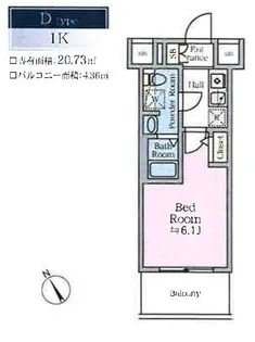 ティモーネグランデ川崎【4階】の間取り