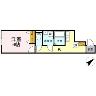 クロモクテラス弁天【1階】の間取り