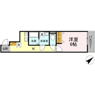 クロモクテラス弁天【2階】の間取り