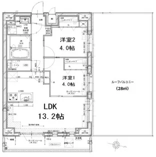 DIPS竹ノ塚駅前【9階】の間取り