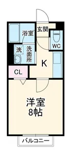 アスコットハイツ【1階】の間取り