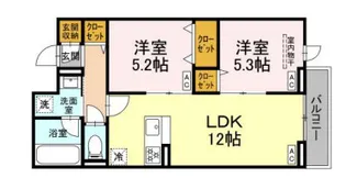 セレスティア東保木間Ⅱ【3階】の間取り